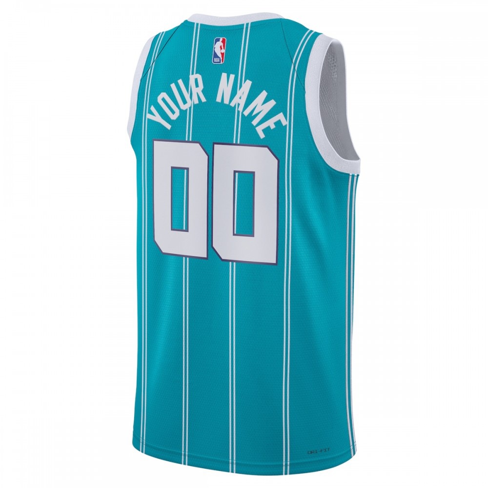 Charlotte Hornets Jordan Brand Unisex 2022/23 Swingman Custom Jersey Teal - Icon Edition-Pro Kit Vault | Brand New 26/27 Sports Jerseys